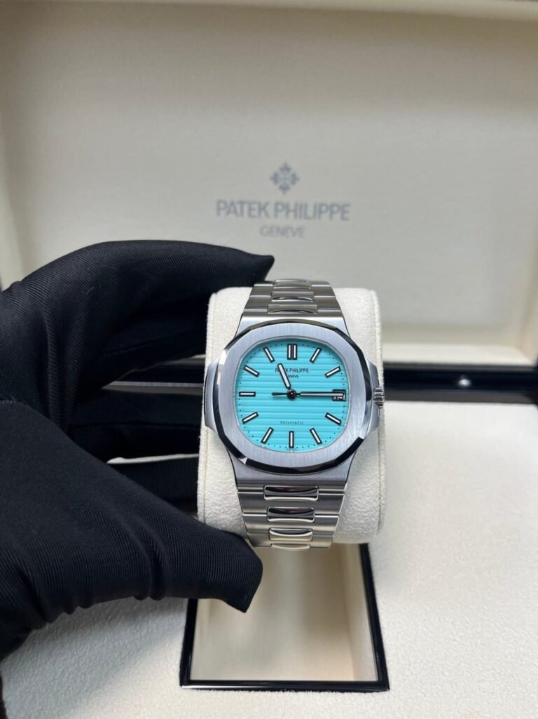 Luxury automatic Tiffany blue watch